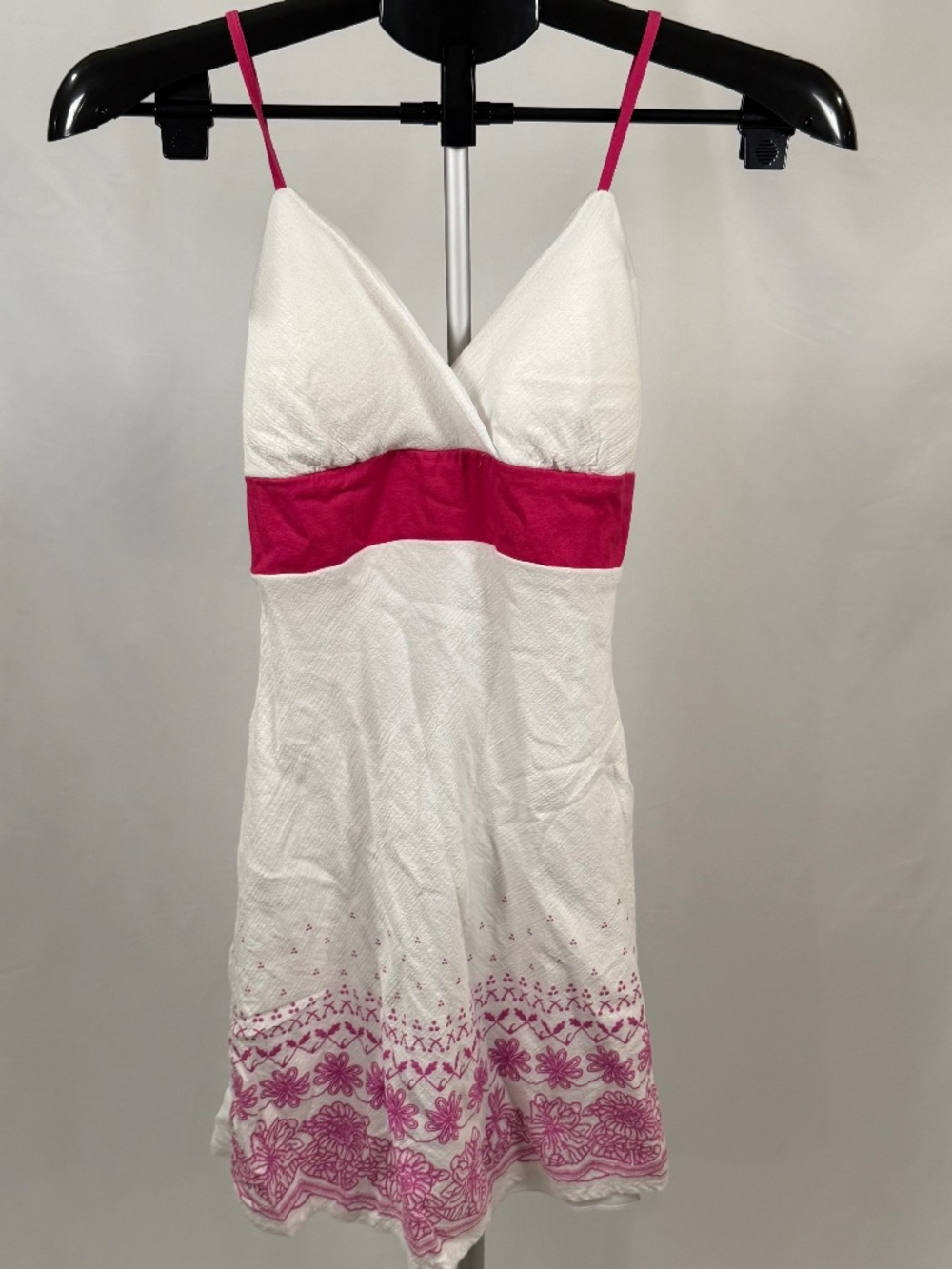 White Pink Floral Sundress Womens S Boho Cottagecore Easter Spring